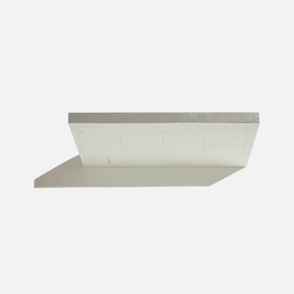 Before Breakfast Weekly Notepad A5 - Grey